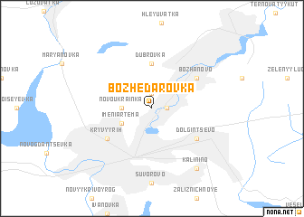 map of Bozhedarovka