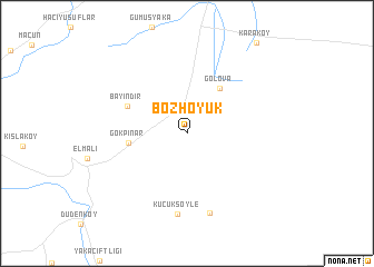 map of Bozhöyük