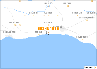 map of Bozhurets