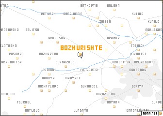 map of Bozhurishte