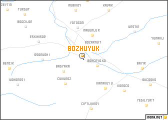 map of Bozhüyük