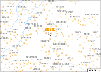 map of Božići