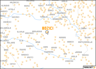 map of Božići