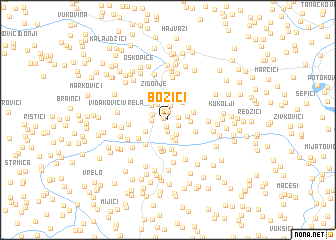 map of Božići