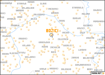 map of Božići