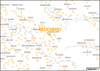 map of Božičkovići