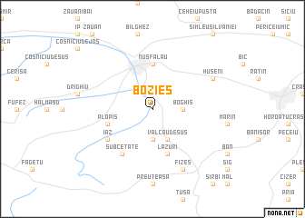 map of Bozieş