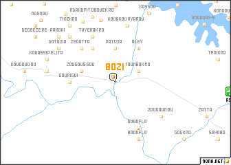 map of Bozi