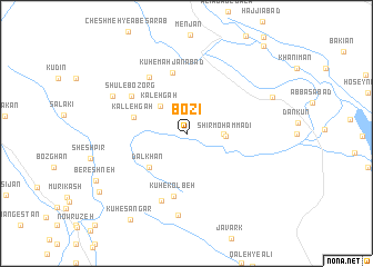 map of Bozī