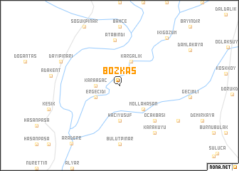 map of Bozkaş