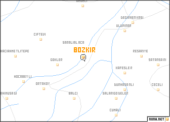map of Bozkır