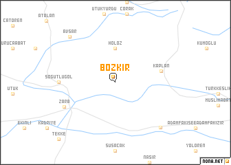 map of Bozkır