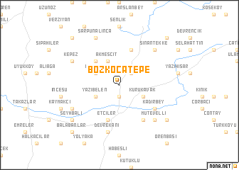 map of Bozkocatepe