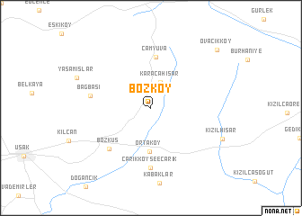 map of Bozköy