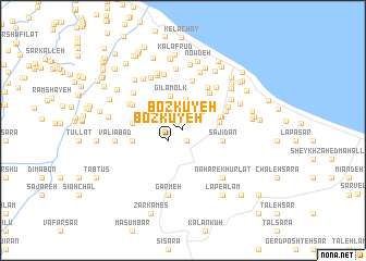 map of Boz Kūyeh