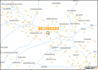 map of Bozmargān