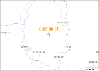 map of Bożnowice