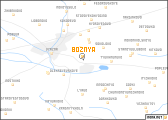 map of Boznya