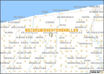 map of Bozorg Bīsheh-ye Maḩalleh