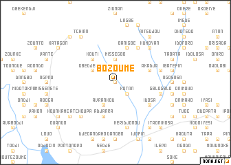 map of Bozoumé