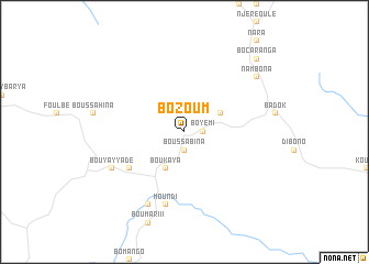 map of Bozoum