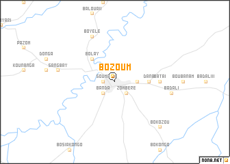 map of Bozoum