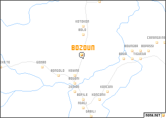 map of Bozoun