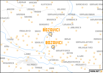 map of Božovići