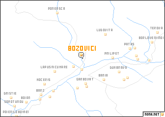 map of Bozovici