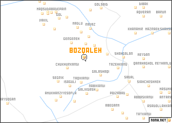 map of Boz Qal‘eh