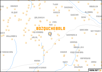 map of Boz Qūch-e Bālā