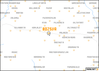 map of Bózsva