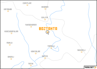 map of Boztahta