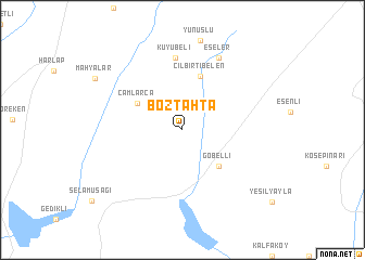 map of Boztahta