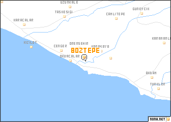 map of Boztepe