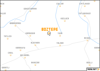 map of Boztepe