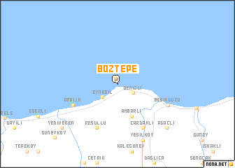 map of Boztepe