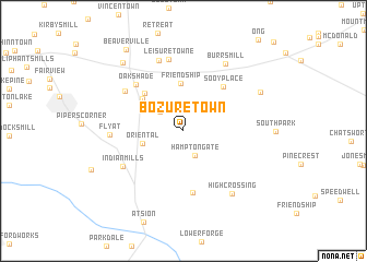 map of Bozuretown