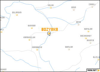 map of Bozyaka