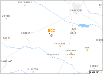 map of Boz