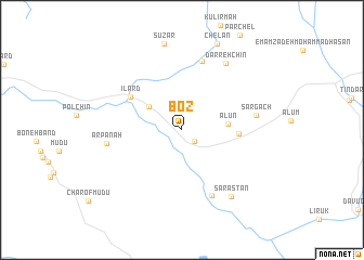 map of Boz