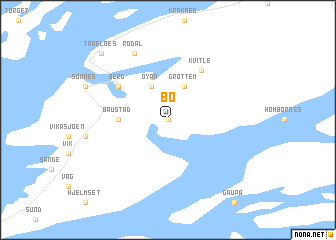 map of Bø