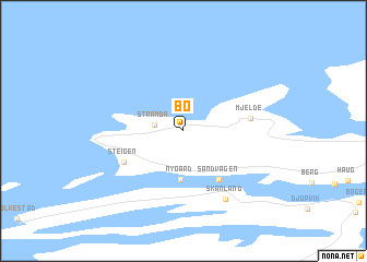 map of Bø