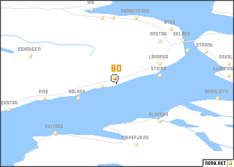 map of Bø