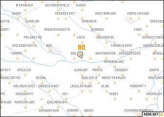 map of Bő