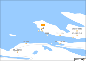 map of Bø