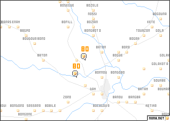 map of Bo