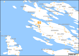 map of Bø
