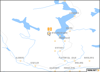 map of Bø