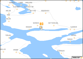 map of Bø